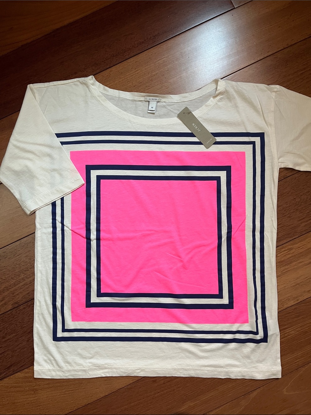 NWT J. Crew Neon Half Sleeve Neon Tee